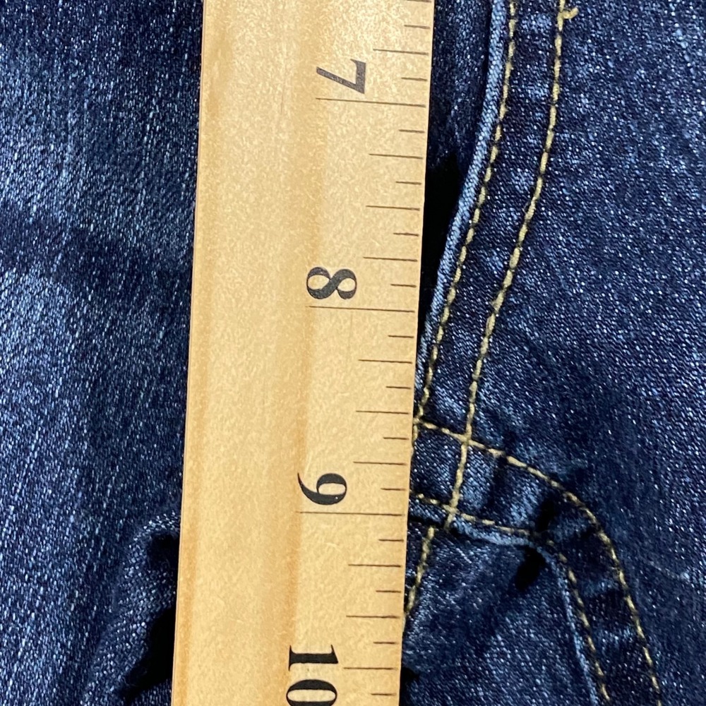 Maurices Bootcut Jeans Women 12 Dark Wash Embroidered Pockets Mid Rise Denim‎ - Picture 8 of 16